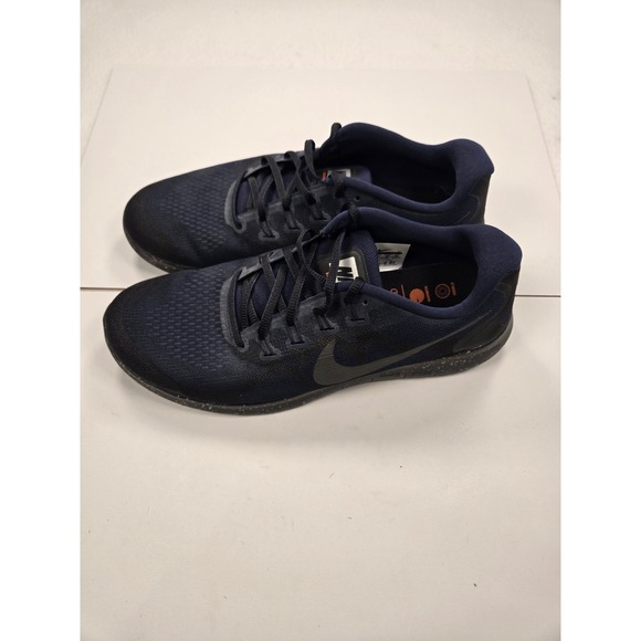 Nike Other - Nike Free RN Shield Mens 12 Navy Black Running Shoes Excellent AA3760-001
